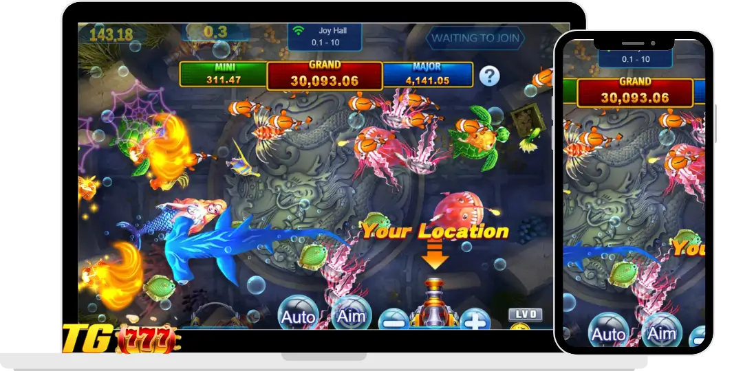 inter face fishing game on pc & Mobile at TG777
